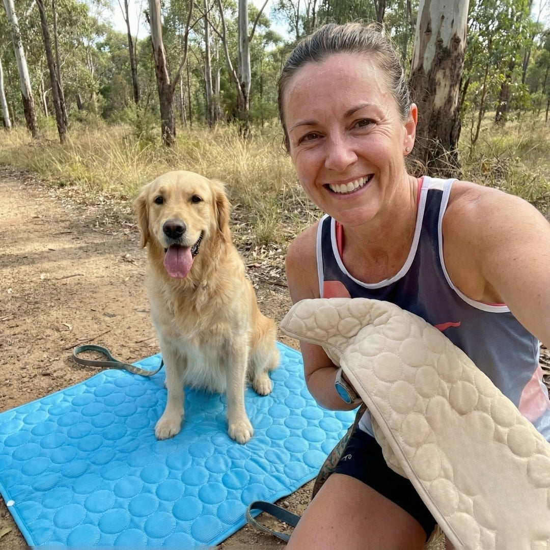 Pet relaxing with the Furpico cooling mat