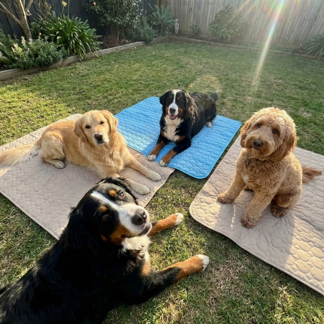 Pet relaxing with the Furpico cooling mat