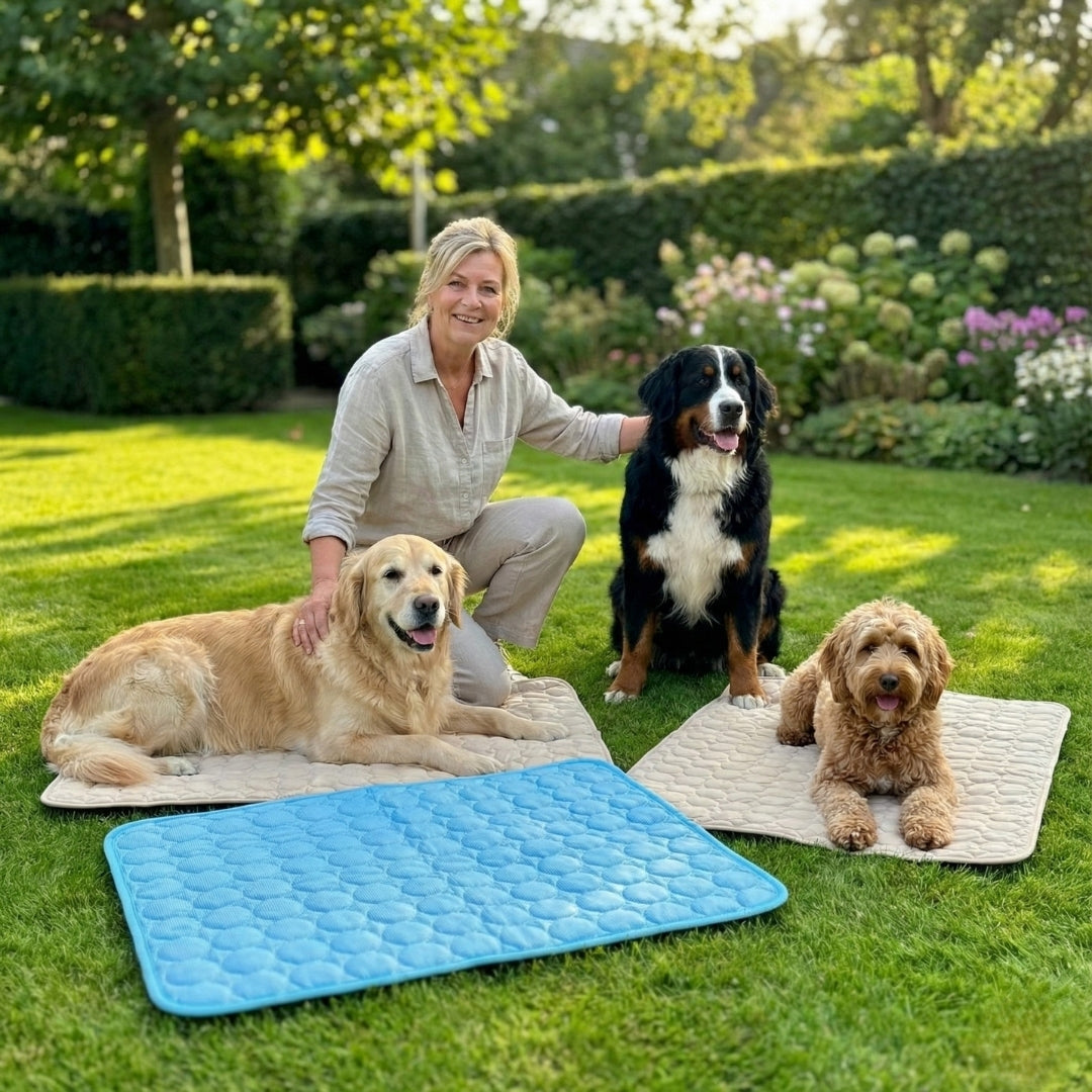 Pet relaxing with the Furpico cooling mat