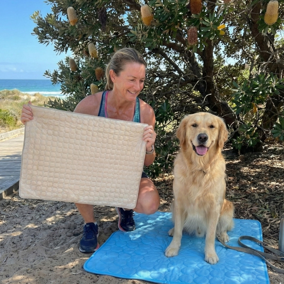 Pet relaxing with the Furpico cooling mat